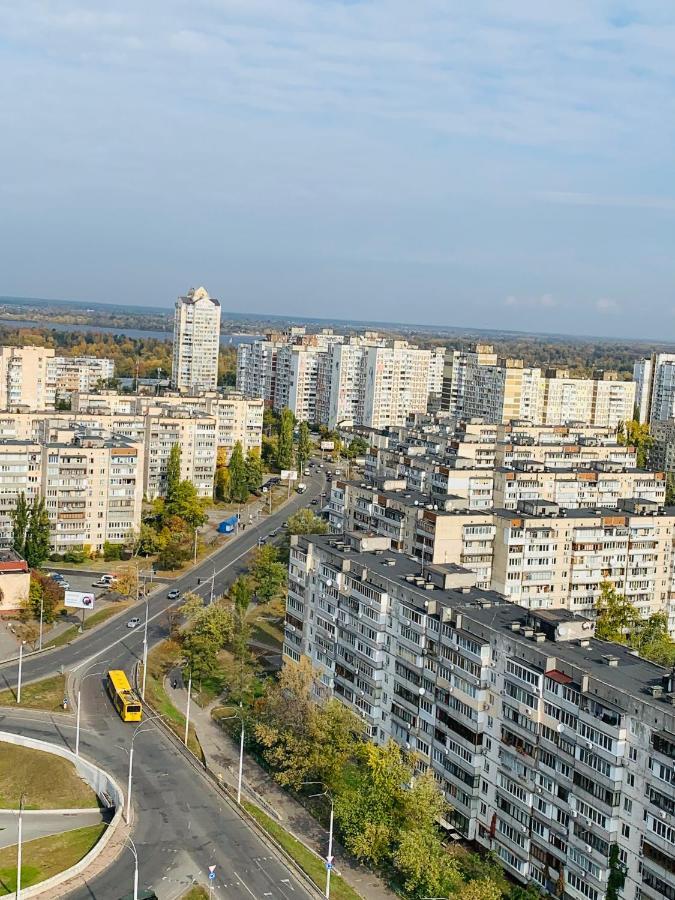 Penthouse Apartment Panoramic View Kiev Exterior foto