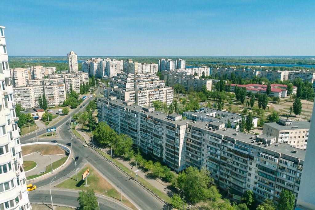 Penthouse Apartment Panoramic View Kiev Exterior foto